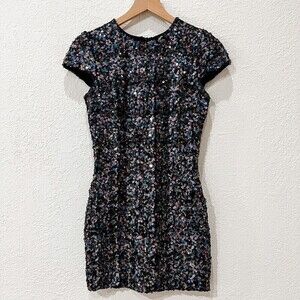 Dress the Population Sequin Mini Bodycon Dress Size Medium